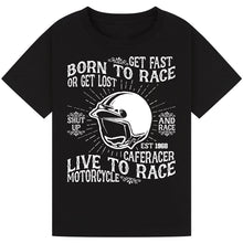 Load image into Gallery viewer, Motorcycle Print Tee – Trendy Gift for Riders
