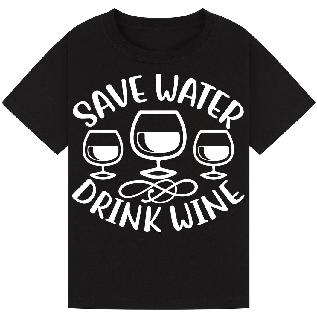 Save Water Drink Wine T-Shirt – Funny Wine Quote Tee