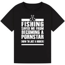 Load image into Gallery viewer, Fishing Is Like Sax - Funny Angler&#39;s Tee
