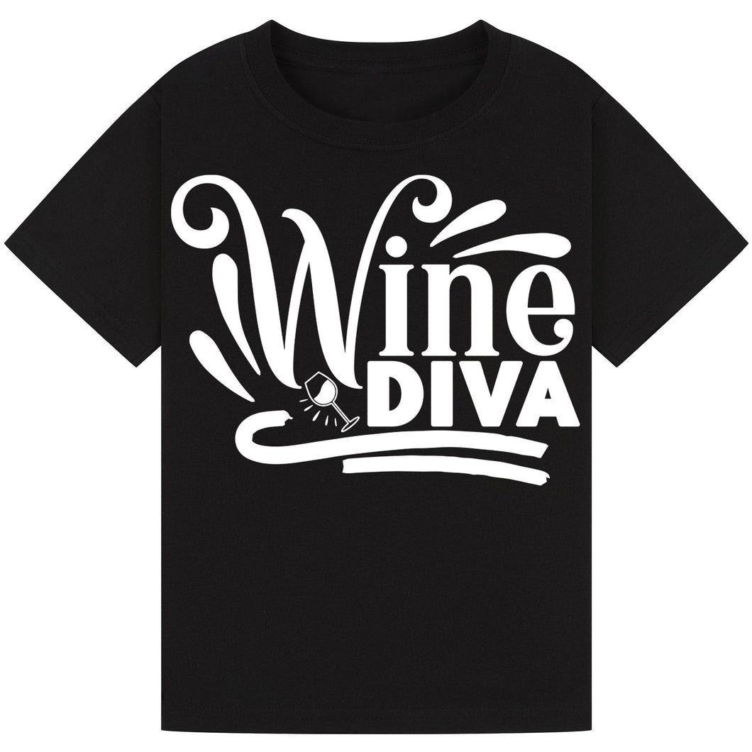Wine Diva T-Shirt – Chic and Funny Wine Lover Tee