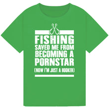 Load image into Gallery viewer, Fishing Is Like Sax - Funny Angler&#39;s Tee
