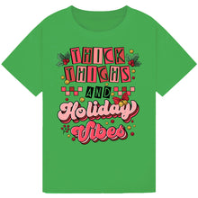 Load image into Gallery viewer, Thick Thighs &amp; Holiday Vibes Tee

