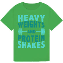 Lade das Bild in den Galerie-Viewer, Funny Gym Life Tee – Coffee, Weights, Repeat
