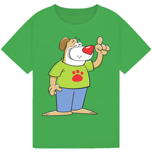 Load image into Gallery viewer, Paw Print Dog Red Nose Day T-Shirt 2025 – Fun Puppy Tee
