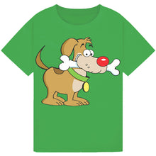 Load image into Gallery viewer, Dog Bone Nose Red Nose Day T-Shirt 2025 – Cute Pet Tee
