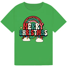 Load image into Gallery viewer, Merry Christmas Rainbow Tee
