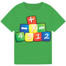 Load image into Gallery viewer, Kids Symbol Dice T-Shirt – Educational Tee
