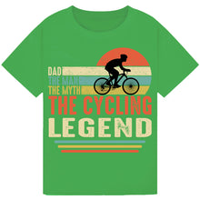 Load image into Gallery viewer, Colorful Bicycle Print Tee – Trendy Gift for Cycling Fans
