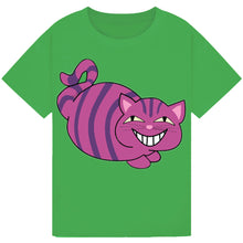 Load image into Gallery viewer, Grinning Cat Inspired T-Shirt – Whimsical World Book Day Tee

