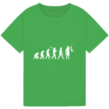 Load image into Gallery viewer, Fishing Evolution - Funny Angler&#39;s Tee

