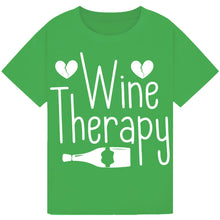 Load image into Gallery viewer, Wine Therapy T-Shirt – Funny Relaxation Tee for Wine Lovers
