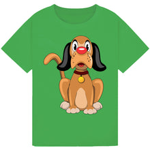 Load image into Gallery viewer, Sitting Dog Red Nose Day T-Shirt 2025 – Cute Cartoon Tee
