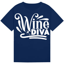 Load image into Gallery viewer, Wine Diva T-Shirt – Chic and Funny Wine Lover Tee
