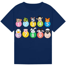 Load image into Gallery viewer, Kids Counting Animal T-Shirt – Learning Fun
