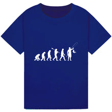 Load image into Gallery viewer, Fishing Evolution - Funny Angler&#39;s Tee
