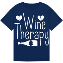 Load image into Gallery viewer, Wine Therapy T-Shirt – Funny Relaxation Tee for Wine Lovers
