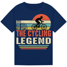 Load image into Gallery viewer, Colorful Bicycle Print Tee – Trendy Gift for Cycling Fans

