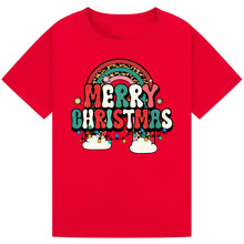 Load image into Gallery viewer, Merry Christmas Rainbow Tee

