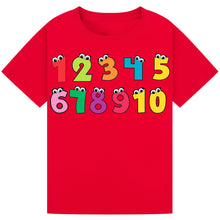 Lade das Bild in den Galerie-Viewer, Kids Emoji T-Shirt – 1-10 Counting Design

