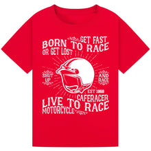 Load image into Gallery viewer, Motorcycle Print Tee – Trendy Gift for Riders
