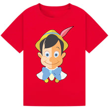 Load image into Gallery viewer, Pinochio Face T-Shirt – Cute World Book Day Storybook Tee
