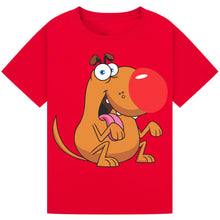 Load image into Gallery viewer, Big Nose Dog Red Nose Day T-Shirt 2025 – Celebration Tee
