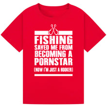 Load image into Gallery viewer, Fishing Is Like Sax - Funny Angler&#39;s Tee
