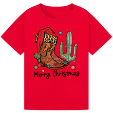 Load image into Gallery viewer, Merry Christmas Cowboy Tee
