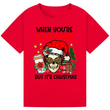 Load image into Gallery viewer, Funny Christmas Skull Tee

