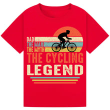 Load image into Gallery viewer, Colorful Bicycle Print Tee – Trendy Gift for Cycling Fans
