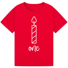 Lade das Bild in den Galerie-Viewer, One Candle First Birthday Tee
