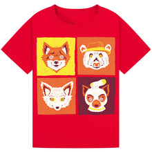 Load image into Gallery viewer, Fantastic Mr. Fox Costume T-Shirt – 4 Fox Faces Book Day Tee
