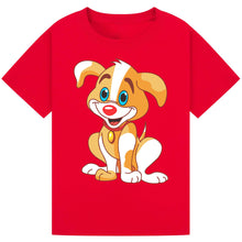 Lade das Bild in den Galerie-Viewer, Happy Puppy Red Nose Day T-Shirt 2025 – Smiling Dog Tee
