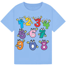 Lade das Bild in den Galerie-Viewer, Kids Counting Wave T-Shirt – Playful Design
