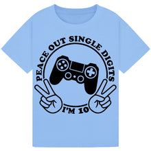 Lade das Bild in den Galerie-Viewer, Peace Out Single Digit I&#39;m 10 Shirt
