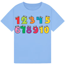 Lade das Bild in den Galerie-Viewer, Kids Emoji T-Shirt – 1-10 Counting Design
