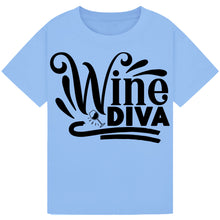 Load image into Gallery viewer, Wine Diva T-Shirt – Chic and Funny Wine Lover Tee
