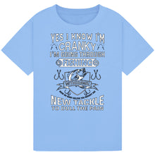 Load image into Gallery viewer, Cranky from Fishing Withdrawal - Funny Tee
