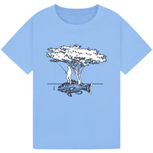 Load image into Gallery viewer, Fisherman &amp; Fish Silhouette Graphic Tee
