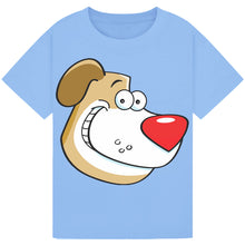 Load image into Gallery viewer, Smiling Dog Red Nose Day T-Shirt 2025 – Cute Puppy Face Tee
