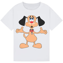 Load image into Gallery viewer, Sad Dog Red Nose Day T-Shirt 2025 – ‘Why So Sad?’ Face Tee
