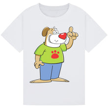 Load image into Gallery viewer, Paw Print Dog Red Nose Day T-Shirt 2025 – Fun Puppy Tee
