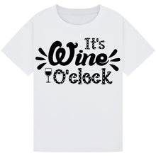 Load image into Gallery viewer, It’s Wine O’Clock T-Shirt – Perfect for Wine Time Enthusiasts
