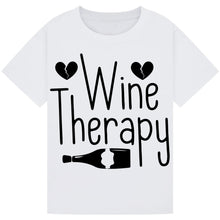 Load image into Gallery viewer, Wine Therapy T-Shirt – Funny Relaxation Tee for Wine Lovers
