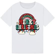 Load image into Gallery viewer, Merry Christmas Rainbow Tee
