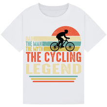 Load image into Gallery viewer, Colorful Bicycle Print Tee – Trendy Gift for Cycling Fans
