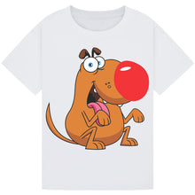 Load image into Gallery viewer, Big Nose Dog Red Nose Day T-Shirt 2025 – Celebration Tee
