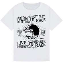 Load image into Gallery viewer, Motorcycle Print Tee – Trendy Gift for Riders
