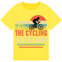 Load image into Gallery viewer, Colorful Bicycle Print Tee – Trendy Gift for Cycling Fans
