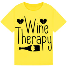 Load image into Gallery viewer, Wine Therapy T-Shirt – Funny Relaxation Tee for Wine Lovers
